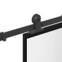 Puerta corredera set herrajes vidrio templado aluminio 76x205cm | Foro24.es | Tu tienda online para hogar, jardín y más Foro24.es