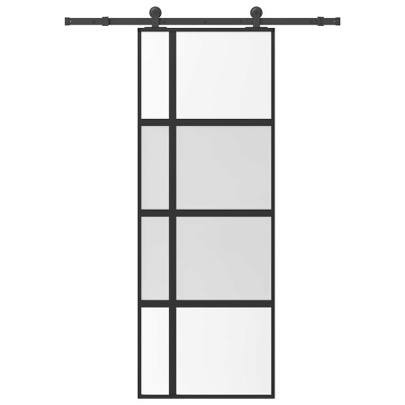 Puerta corredera set herrajes vidrio templado aluminio 76x205cm by , Doors for the home - Ref: Foro24-3333031, Price: 206,21 ...