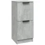 Aparador de madera contrachapada gris hormigón 30x30x70 cm de vidaXL, Aparadores - Ref: Foro24-811177, Precio: 40,28 €, Descu...
