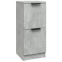 Aparador de madera contrachapada gris hormigón 30x30x70 cm de vidaXL, Aparadores - Ref: Foro24-811177, Precio: 40,69 €, Descu...
