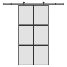 Puerta corredera set herrajes vidrio templado
