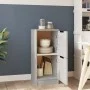 Aparador de madera contrachapada gris hormigón 30x30x70 cm de vidaXL, Aparadores - Ref: Foro24-811177, Precio: 40,28 €, Descu...