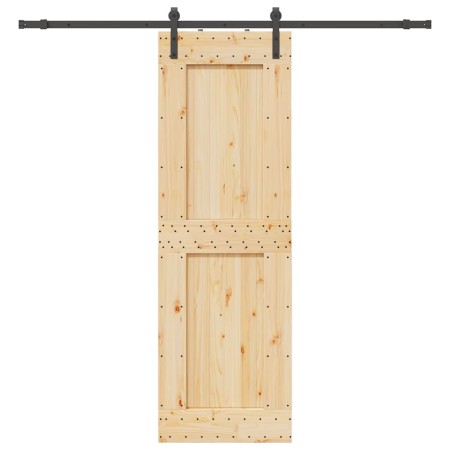 Puerta corredera con herrajes madera maciza de pino 70x210 cm von , Türen - Ref: Foro24-3332706, Preis: 170,14 €, Rabatt: %