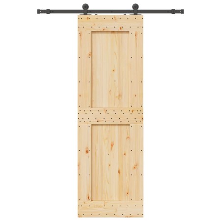 Puerta corredera con herrajes madera maciza de pino 70x210 cm von , Türen - Ref: Foro24-3332712, Preis: 164,92 €, Rabatt: %