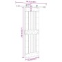 Puerta corredera con herrajes madera maciza de pino 70x210 cm von , Türen - Ref: Foro24-3332712, Preis: 164,92 €, Rabatt: %