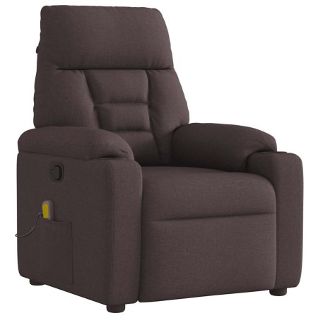 Sillón de masaje reclinable de tela marrón oscuro | Foro24.es | Tu tienda online para hogar, jardín y más Foro24.es