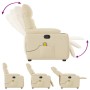 Sillón de masaje reclinable de tela crema | Foro24.es | Tu tienda online para hogar, jardín y más Foro24.es