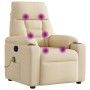 Sillón de masaje reclinable de tela crema | Foro24.es | Tu tienda online para hogar, jardín y más Foro24.es