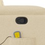 Sillón de masaje reclinable de tela crema | Foro24.es | Tu tienda online para hogar, jardín y más Foro24.es