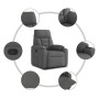 Sillón reclinable de tela gris oscuro | Foro24.es | Tu tienda online para hogar, jardín y más Foro24.es