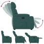 Sillón reclinable de tela verde oscuro | Foro24.es | Tu tienda online para hogar, jardín y más Foro24.es