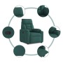 Sillón reclinable de tela verde oscuro | Foro24.es | Tu tienda online para hogar, jardín y más Foro24.es