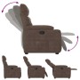 Sillón reclinable tela de microfibra marrón | Foro24.es | Tu tienda online para hogar, jardín y más Foro24.es