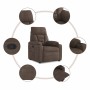 Sillón reclinable tela de microfibra marrón | Foro24.es | Tu tienda online para hogar, jardín y más Foro24.es