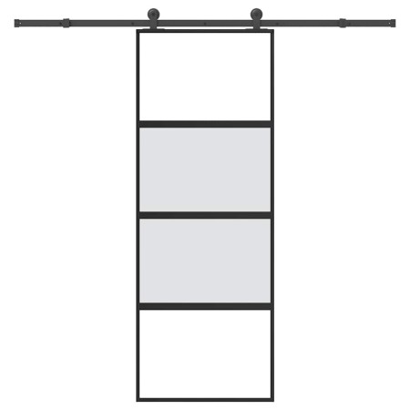 Puerta corredera set herrajes vidrio templado aluminio 76x205cm | Foro24.es | Tu tienda online para hogar, jardín y más Foro24.es
