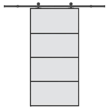 Puerta corredera set herrajes vidrio ESG aluminio 102,5x205 cm von , Türen für zu Hause - Ref: Foro24-3332880, Preis: 297,12 ...