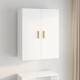 Armario de pared colgante blanco 69,5x34x90 cm