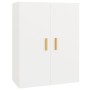White hanging wall cabinet 69.5x34x90 cm by vidaXL, Sideboards - Ref: Foro24-812258, Price: 87,12 €, Discount: %