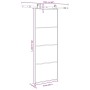 Puerta corredera con set herrajes vidrio ESG aluminio 76x205 cm von , Türen für zu Hause - Ref: Foro24-3332861, Preis: 193,53...
