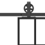 Puerta corredera con herrajes 102x205 cm ESG vidrio y aluminio von , Türen für zu Hause - Ref: Foro24-3332856, Preis: 265,64 ...