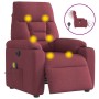 Sillón de masaje reclinable eléctrico tela rojo tinto | Foro24.es | Tu tienda online para hogar, jardín y más Foro24.es