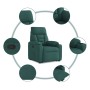 Sillón reclinable elevable tela verde oscuro | Foro24.es | Tu tienda online para hogar, jardín y más Foro24.es