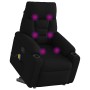 Sillón reclinable de masaje elevable tela negro | Foro24.es | Tu tienda online para hogar, jardín y más Foro24.es