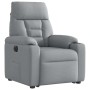 Sillón eléctrico reclinable elevable de tela gris claro | Foro24.es | Tu tienda online para hogar, jardín y más Foro24.es
