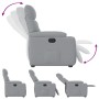 Sillón eléctrico reclinable elevable de tela gris claro | Foro24.es | Tu tienda online para hogar, jardín y más Foro24.es