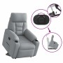Sillón eléctrico reclinable elevable de tela gris claro | Foro24.es | Tu tienda online para hogar, jardín y más Foro24.es
