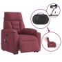 Sillón de masaje eléctrico reclinable elevable tela rojo tinto | Foro24.es | Tu tienda online para hogar, jardín y más Foro24.es