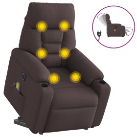 Sillón masaje eléctrico reclinable elevable tela marrón oscuro von , Sessel - Ref: Foro24-3303067, Preis: 316,40 €, Rabatt: %