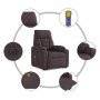 Sillón masaje eléctrico reclinable elevable tela marrón oscuro von , Sessel - Ref: Foro24-3303067, Preis: 316,40 €, Rabatt: %