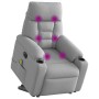 Sillón de masaje eléctrico reclinable elevable tela gris nube | Foro24.es | Tu tienda online para hogar, jardín y más Foro24.es