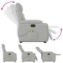 Sillón de masaje eléctrico reclinable elevable tela gris nube | Foro24.es | Tu tienda online para hogar, jardín y más Foro24.es