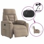 Sillón reclinable eléctrico tela de microfibra gris taupe | Foro24.es | Tu tienda online para hogar, jardín y más Foro24.es