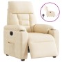 Sillón reclinable eléctrico tela de microfibra beige | Foro24.es | Tu tienda online para hogar, jardín y más Foro24.es