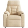Sillón reclinable masaje eléctrico tela microfibra color crema | Foro24.es | Tu tienda online para hogar, jardín y más Foro24.es