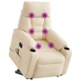 Sillón reclinable de masaje elevable tela de microfibra beige | Foro24.es | Tu tienda online para hogar, jardín y más Foro24.es