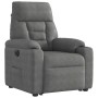 Sillón eléctrico reclinable elevable tela microfibra gris | Foro24.es | Tu tienda online para hogar, jardín y más Foro24.es