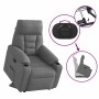 Sillón eléctrico reclinable elevable tela microfibra gris | Foro24.es | Tu tienda online para hogar, jardín y más Foro24.es