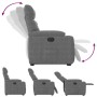 Sillón eléctrico reclinable elevable tela microfibra gris | Foro24.es | Tu tienda online para hogar, jardín y más Foro24.es