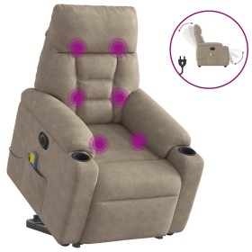 Sillón masaje eléctrico reclinable elevable tela gris taupe von , Sessel - Ref: Foro24-3303108, Preis: 325,09 €, Rabatt: %