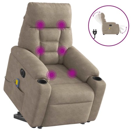 Sillón masaje eléctrico reclinable elevable tela gris taupe von , Sessel - Ref: Foro24-3303108, Preis: 325,09 €, Rabatt: %