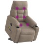 Sillón masaje eléctrico reclinable elevable tela gris taupe von , Sessel - Ref: Foro24-3303108, Preis: 325,09 €, Rabatt: %