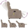 Sillón masaje eléctrico reclinable elevable tela gris taupe von , Sessel - Ref: Foro24-3303108, Preis: 325,09 €, Rabatt: %