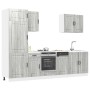 Mueble cocina Kalmar sonoma gris 7 pzas madera contrachapada de , Armarios de cocina - Ref: Foro24-3314767, Precio: 635,70 €,...