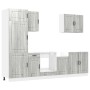 Mueble cocina Kalmar sonoma gris 7 pzas madera contrachapada de , Armarios de cocina - Ref: Foro24-3314767, Precio: 635,70 €,...