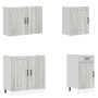 Mueble cocina Kalmar sonoma gris 7 pzas madera contrachapada de , Armarios de cocina - Ref: Foro24-3314767, Precio: 635,70 €,...