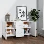 Aparador de madera de ingeniería blanco 100x36x60 cm de vidaXL, Aparadores - Ref: Foro24-812519, Precio: 95,90 €, Descuento: %